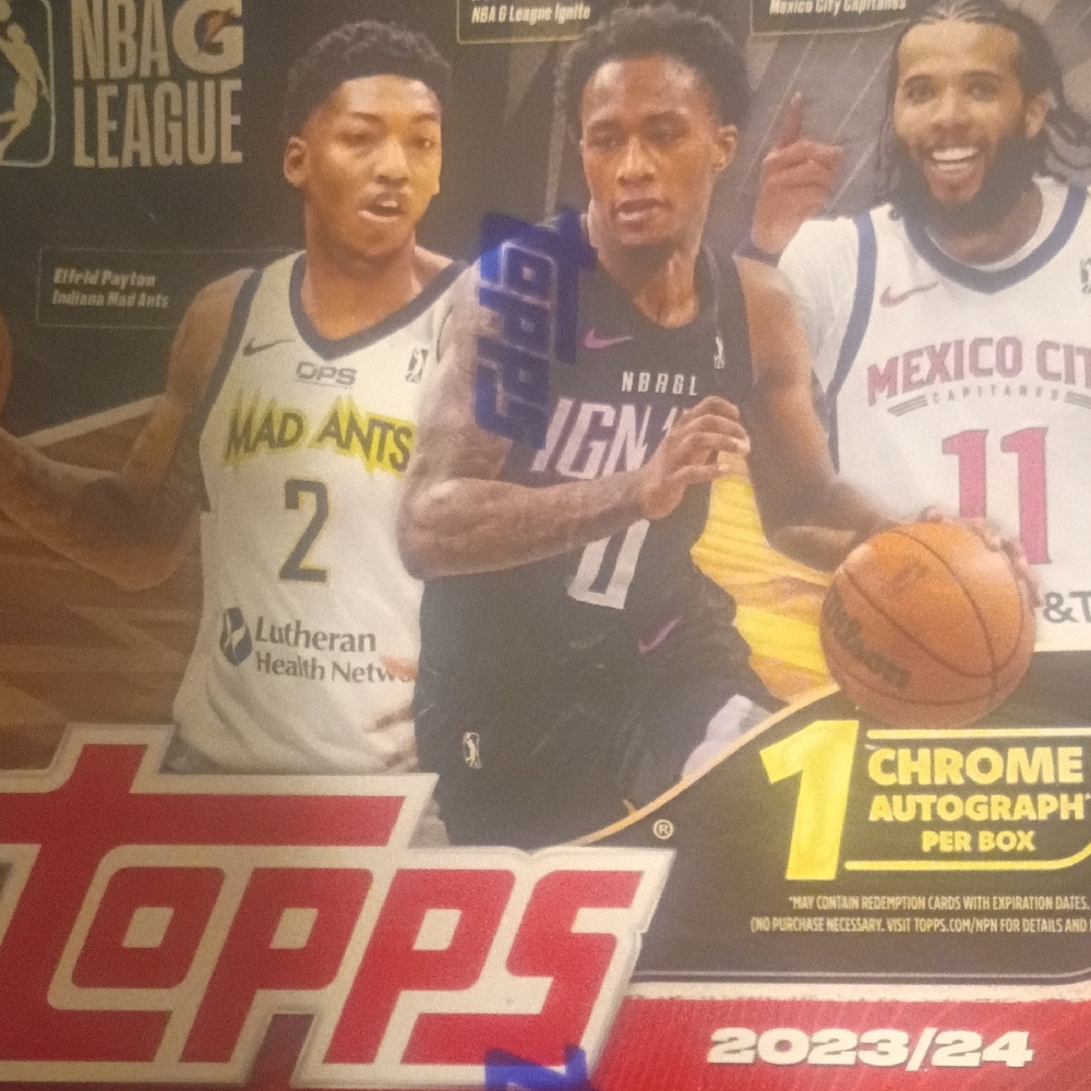 Topps 2023-24 NBA-G League Unopened Sealed Blaster Pack Box With 1 Chrome Autogr